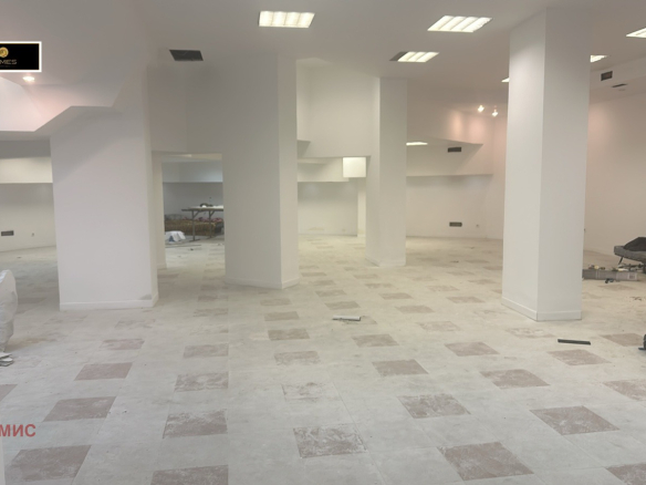 Spacious shop with bright modern interior space