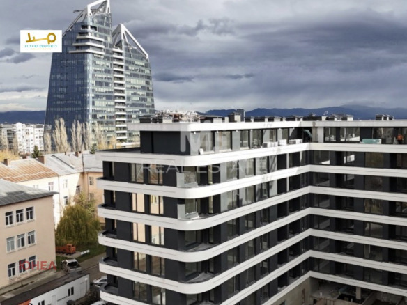 Modern new build apartment with panoramic city view