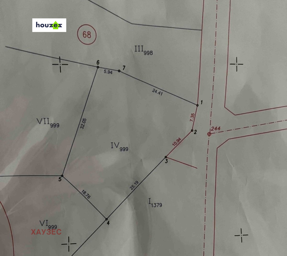 Кадастрална карта на поземления имот номер 912