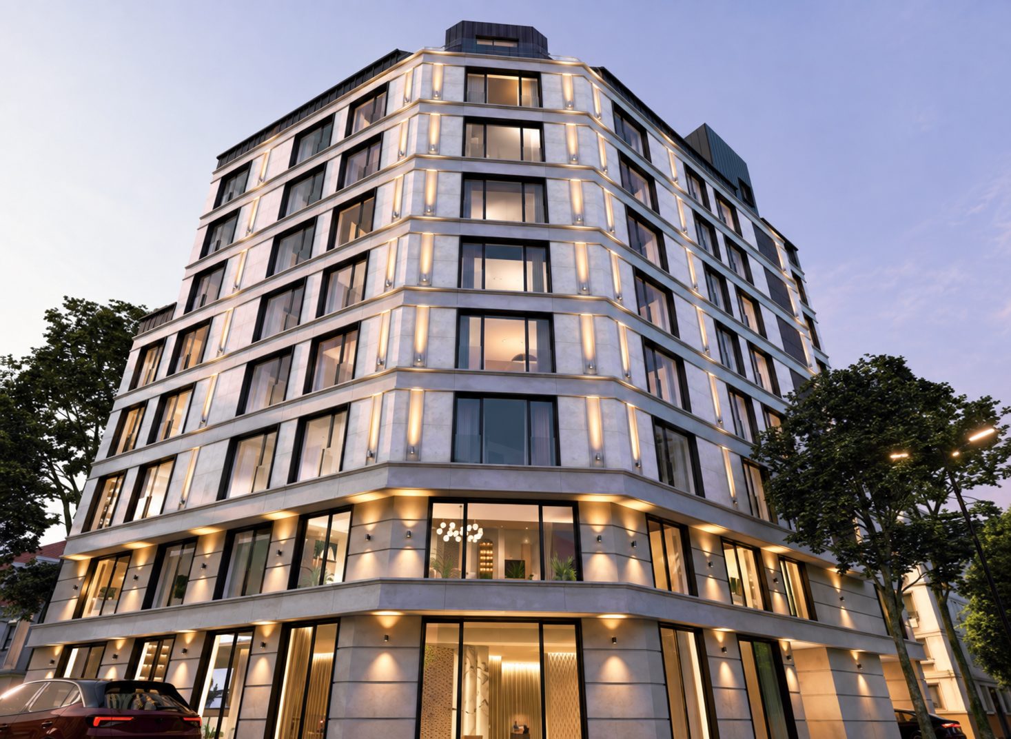 dvustaen-apartament-52-sqm-za-prodazhba-oborishte-madrid-residence-2 Ъглов вход на луксозен апартамент с мрамор
