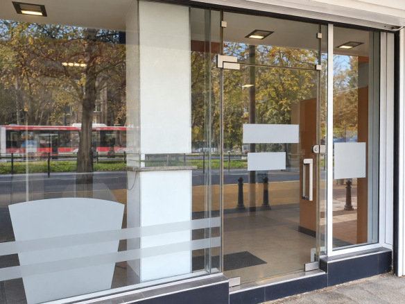 Shop 110 sqm for Sale in Plovdiv Centre | With Office and Business 5 Modern shop with large glass facade and white display window