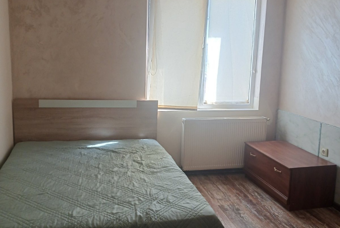 Wardrobe with mirror in bedroom